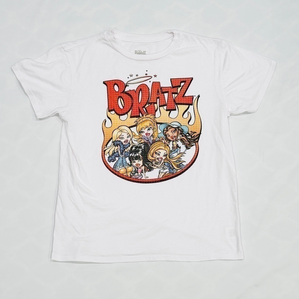 Bratz Girls White Multicolor Graphic T-shirt